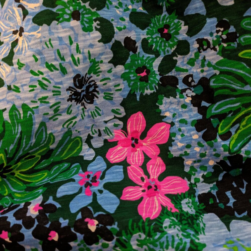 NWT Lilly Pulitzer Etta Scoop Neck in Multi-Color Soirée All Day Pattern size M